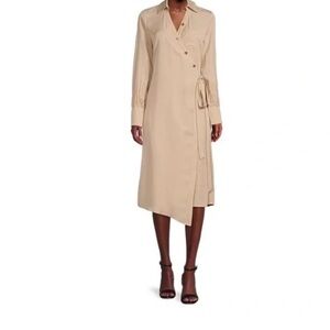 Elegant Gibson & Latimer Johnny Collar
Long Sleeve Wrap Midi Dress NWT 115.00